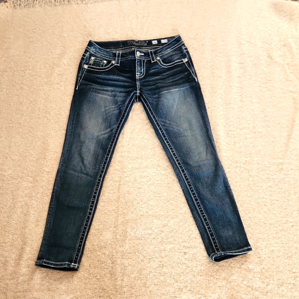 Miss Me ankle skinny jeans